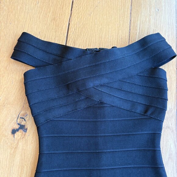 Katie J NYC black bandage dress tween size small - Picture 3 of 6